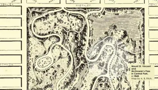 1868 Map of McGown's Pass
