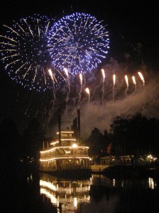 Disneyland fireworks, Rivers of America
