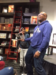 Kwane Alexander reading from The Playbook