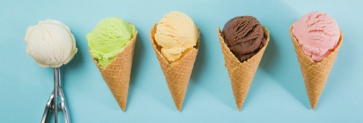 4 ice cream cones